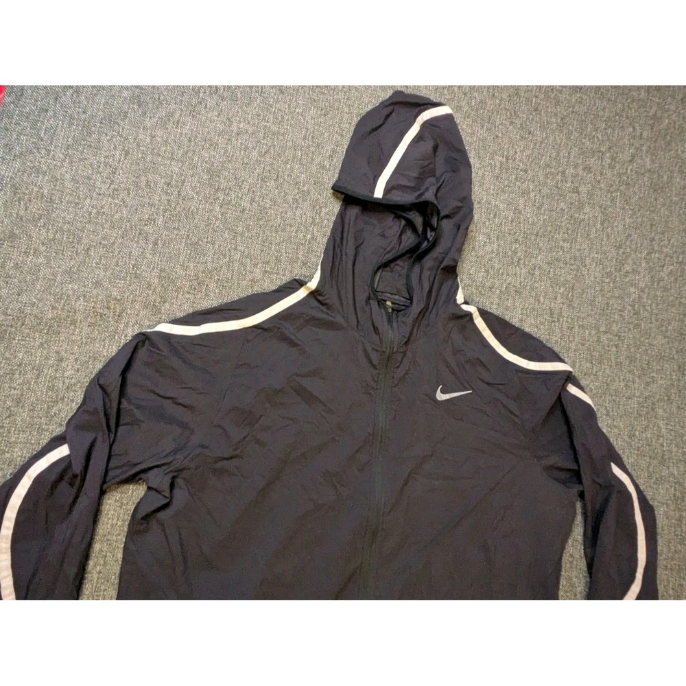 Nike Performance Lightweight Full Zip Running Jacket / Windbreaker Coat Size XL
